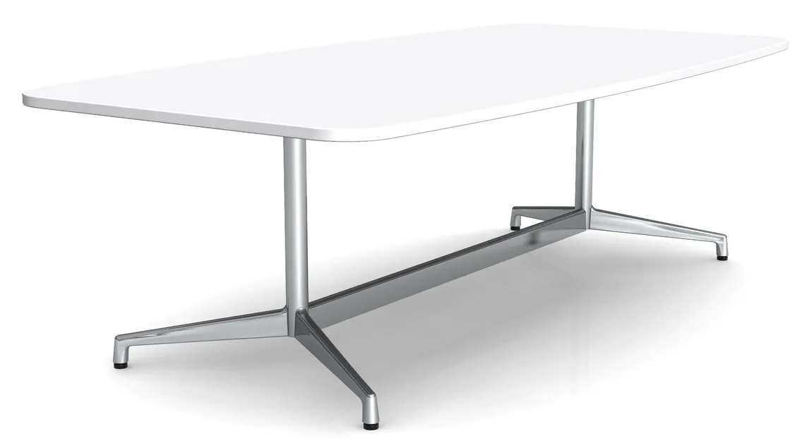 Boat Shaped Conference Table with Radius Corners