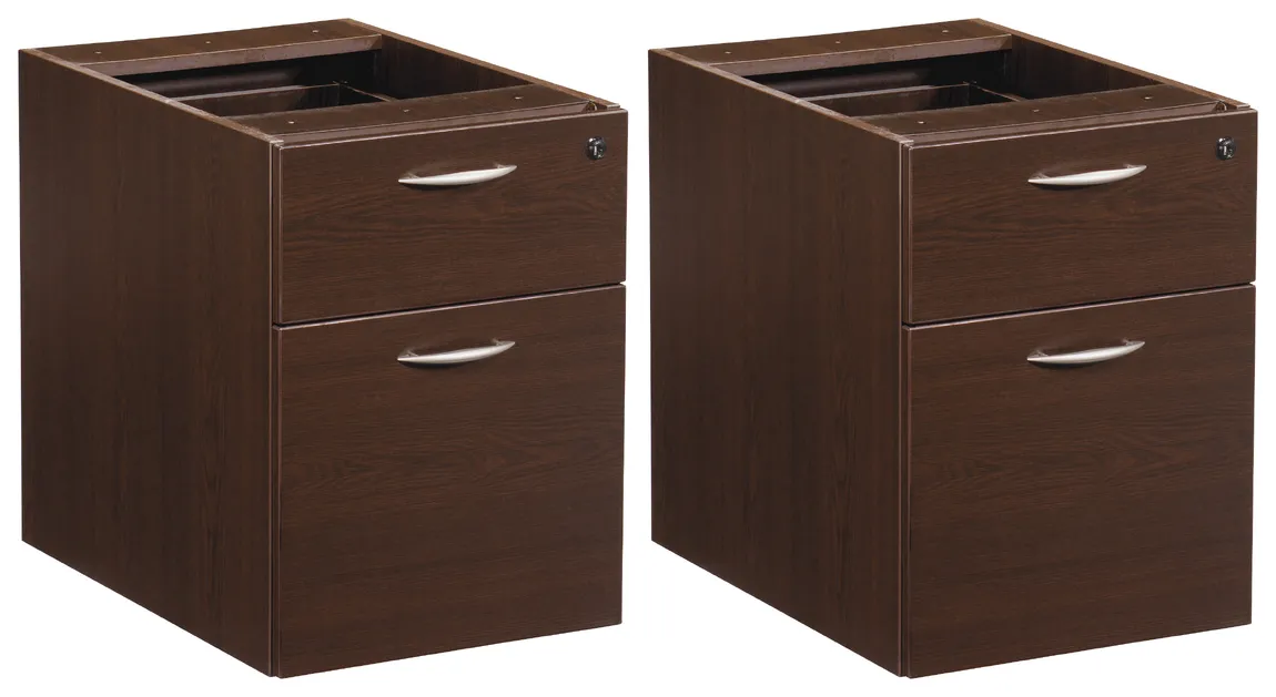 Pair of 2-Drawer Hanging Pedestals for Office Star Desks