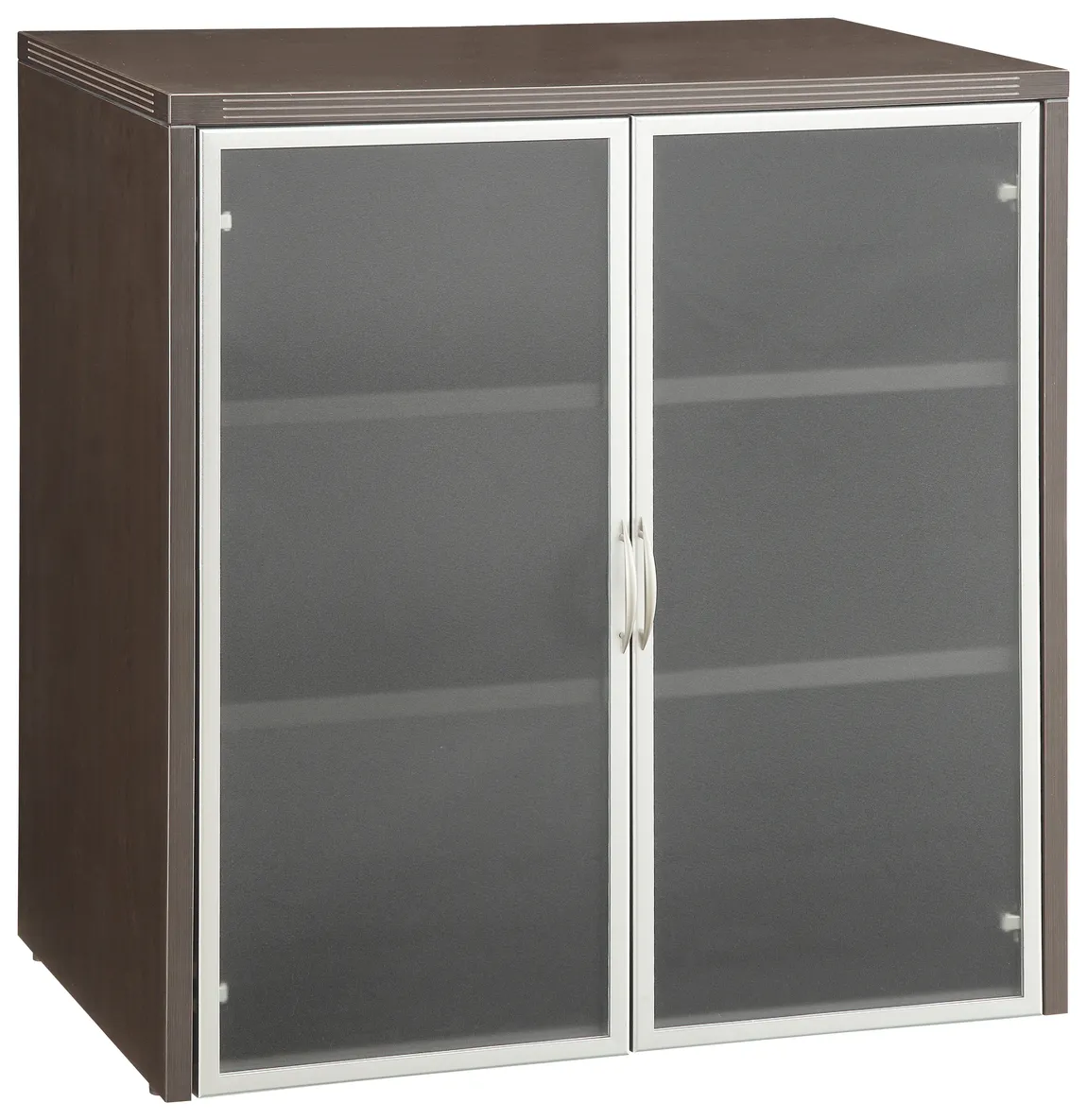 Storage Cabinet with Glass Doors