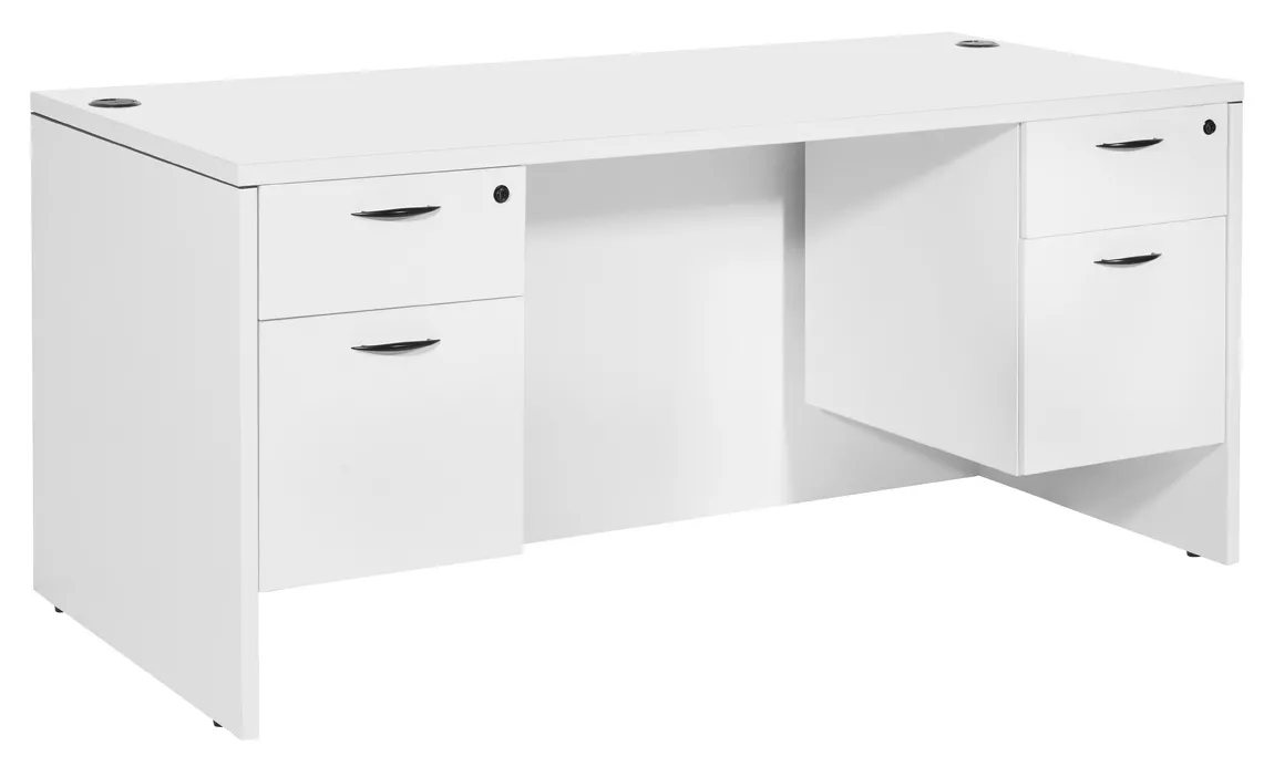 Rectangular Desk with Drawers