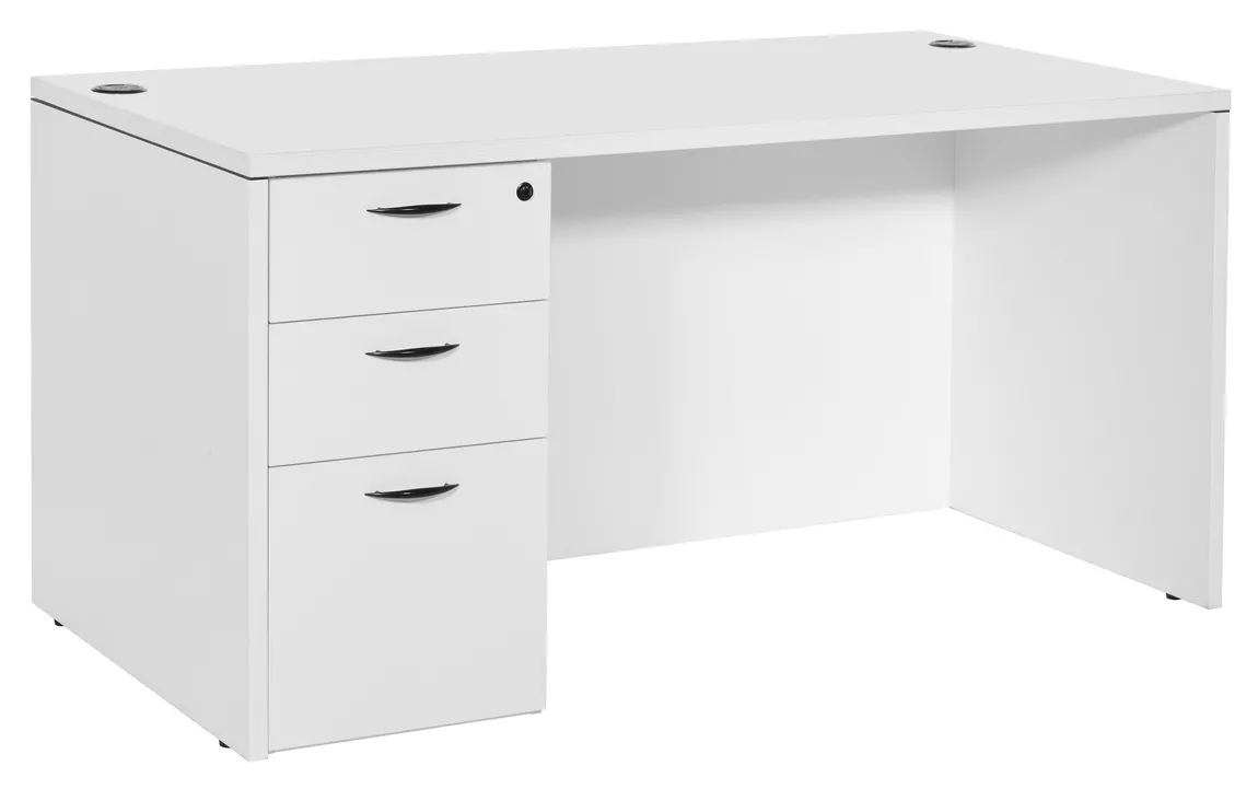 Rectangular Desk with Drawers