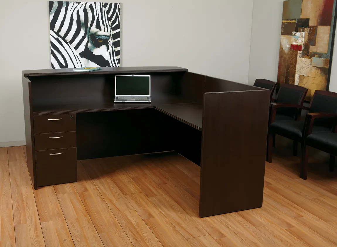 L Shaped Reception Desk
