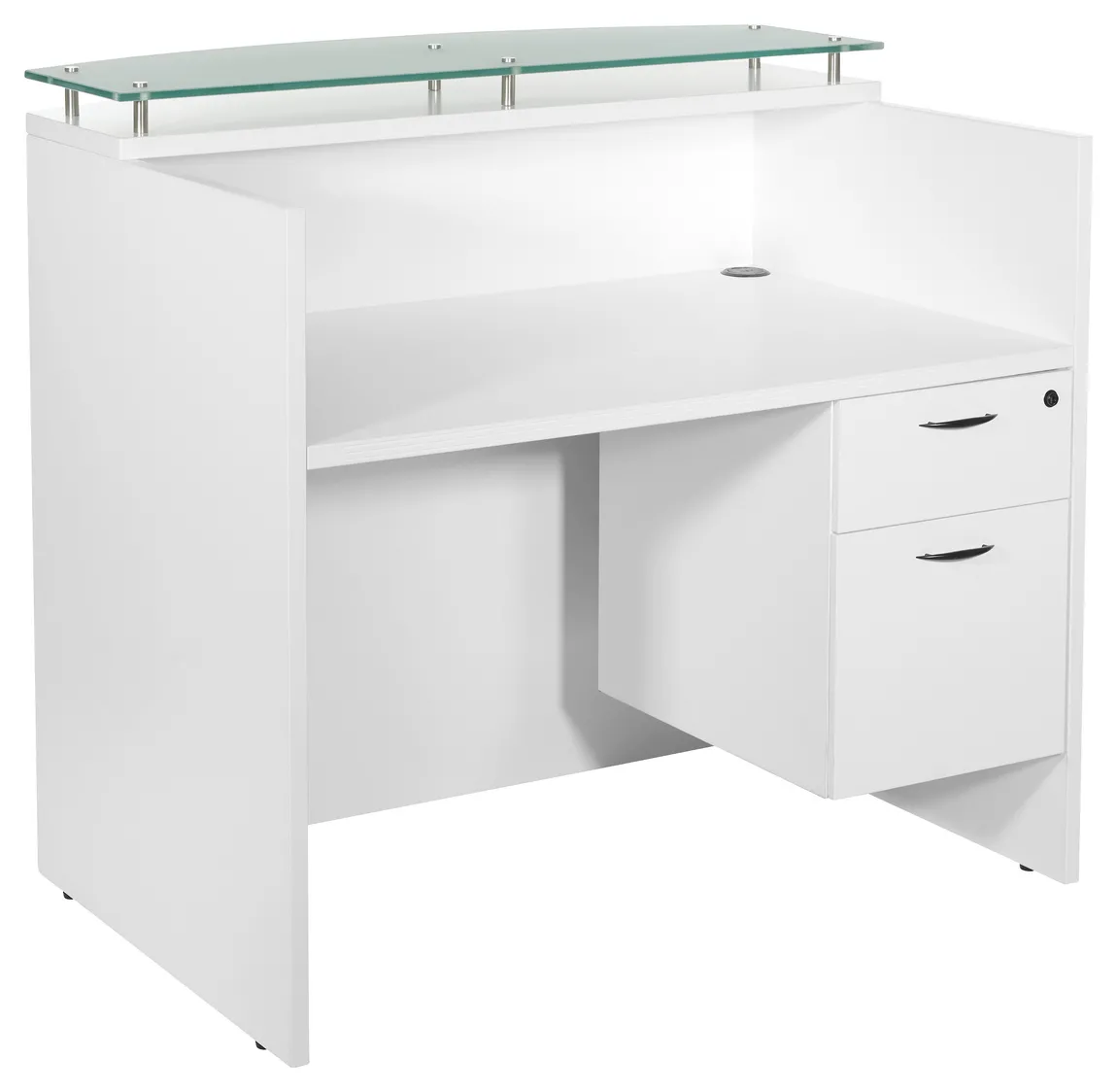 Small Reception Desk with Drawers