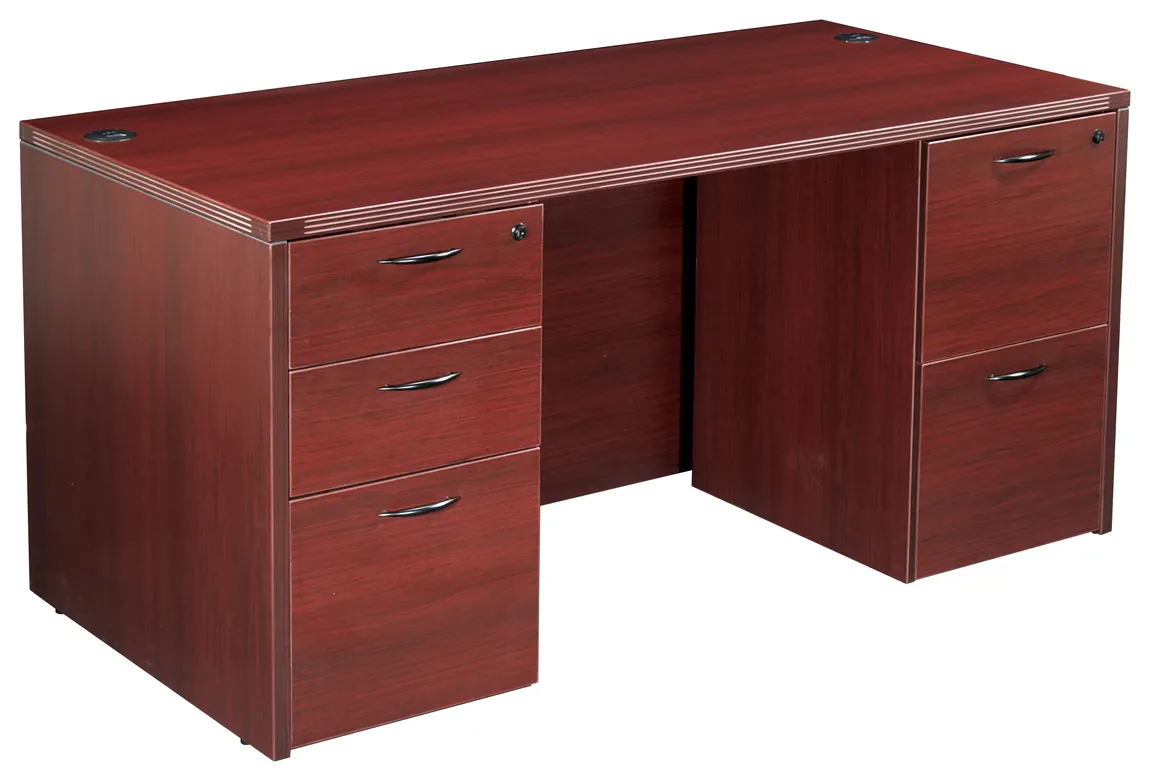 Rectangular Desk with Drawers