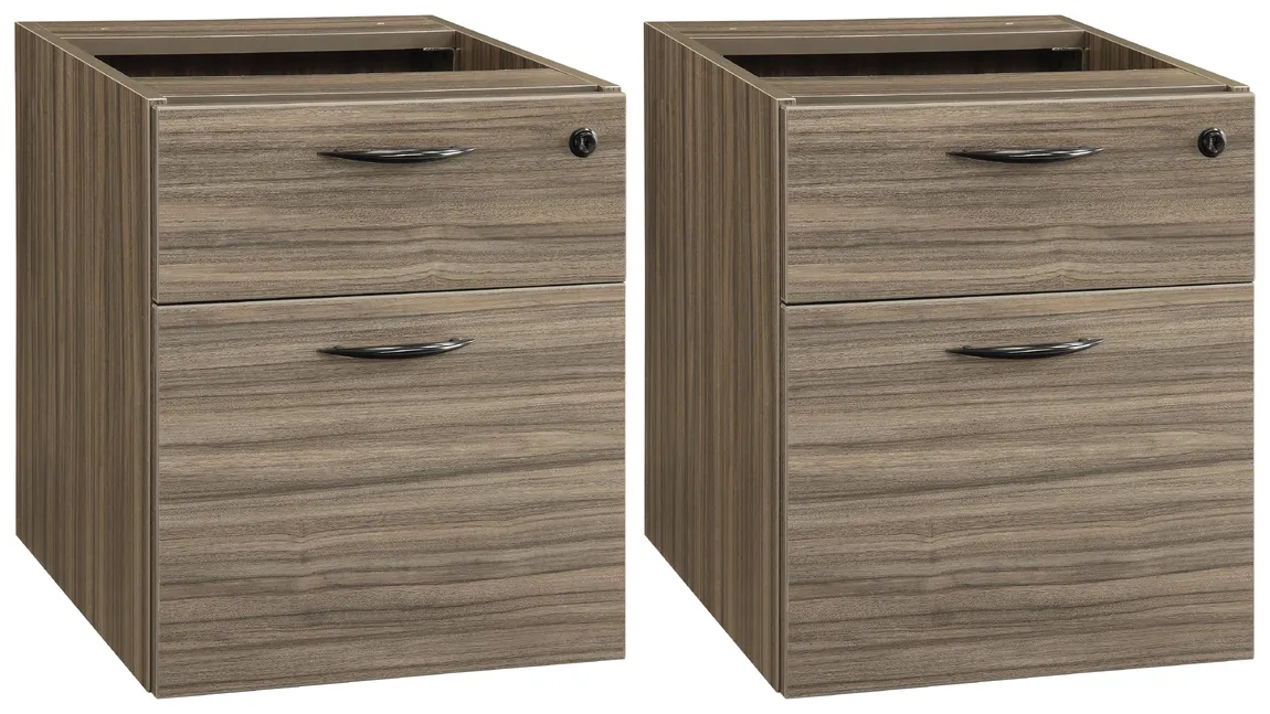 Pair of 2-Drawer Hanging Pedestals for Office Star Desks