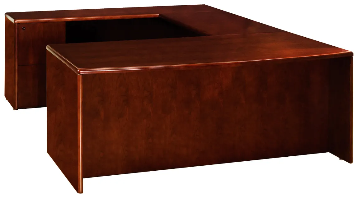 Bow Front U Shaped Desk