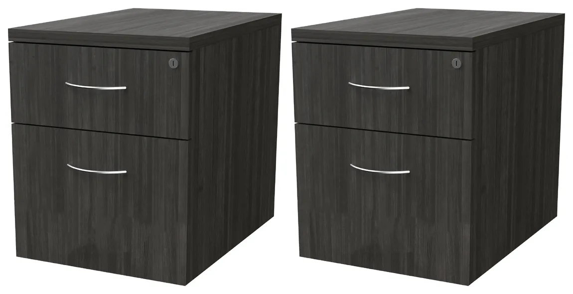Pair of 2 Drawer Hanging Pedestals for Maverick Desks