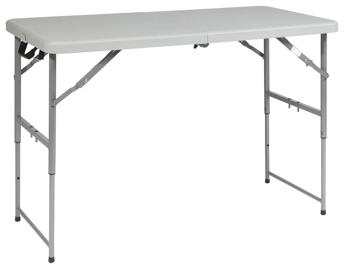 Height Adjustable Folding Table - 48