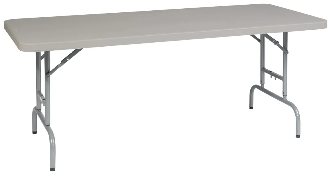 Height Adjustable Folding Table - 72