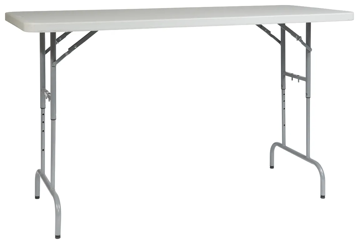 Height Adjustable Folding Table - 72