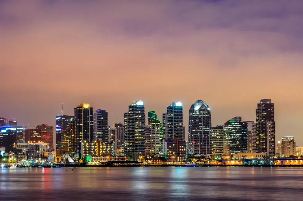 San Diego Lights - Office Wall Art