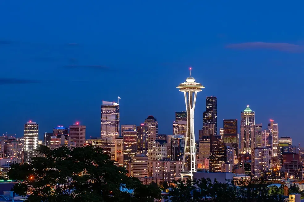 Seattle Cityscape #6 - Office Wall Art