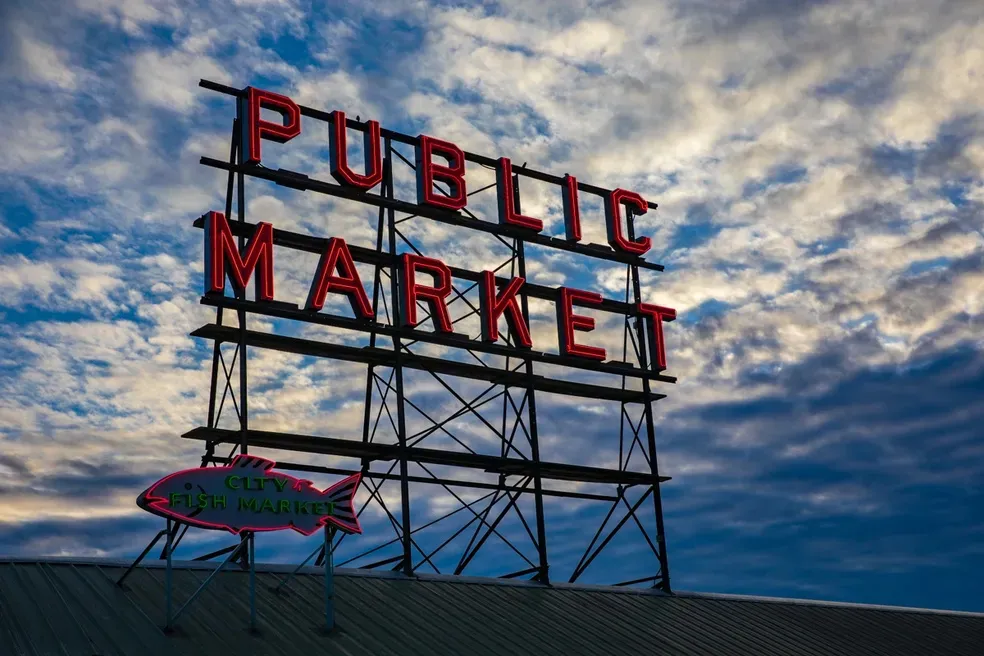Sundown on Seattle - Office Wall Art
