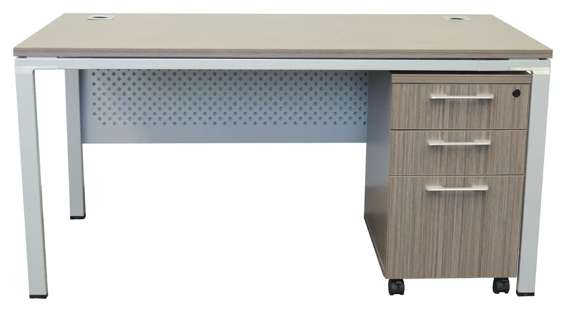 Rectangular Desk with Drawers
