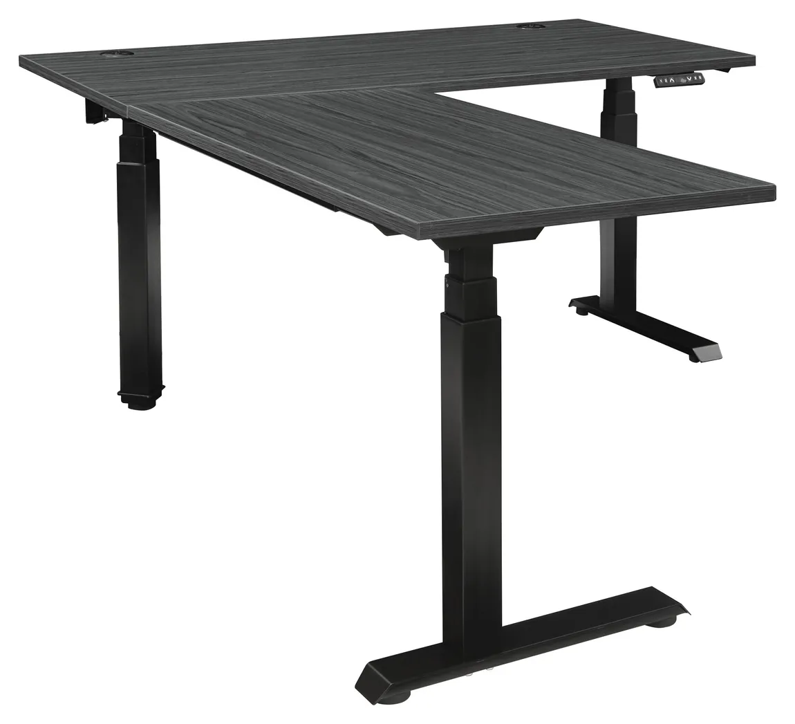 L Shaped Sit Stand Desk