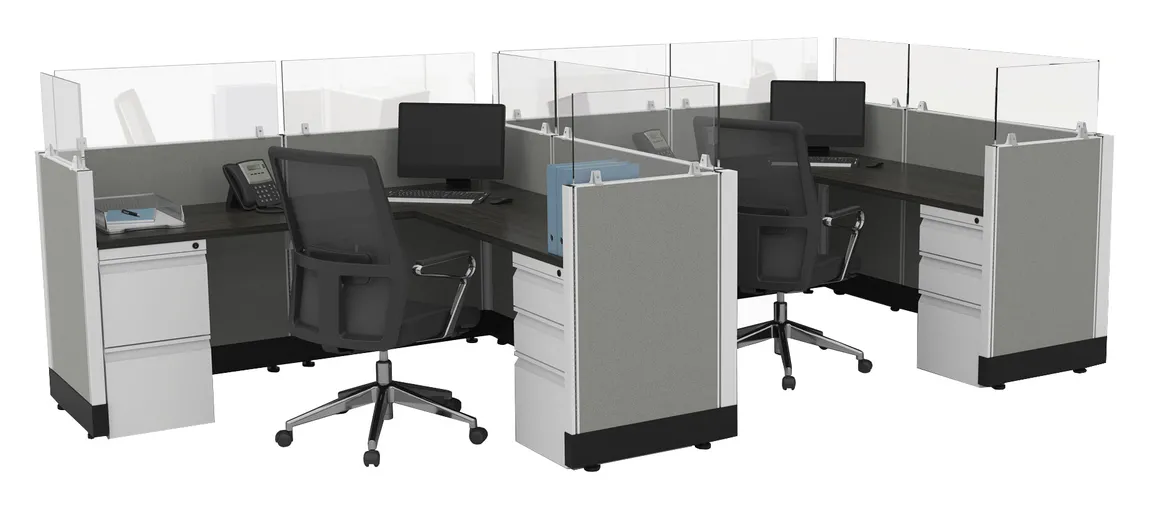 2 Person Cubicle with Power