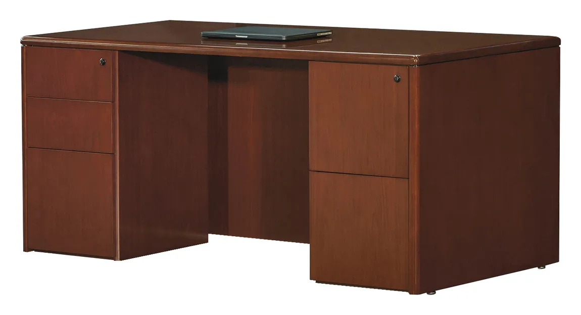 Rectangular Desk with Drawers