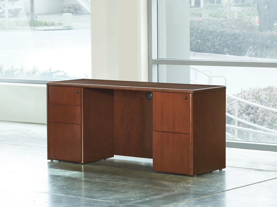 Credenza Desk with Drawers