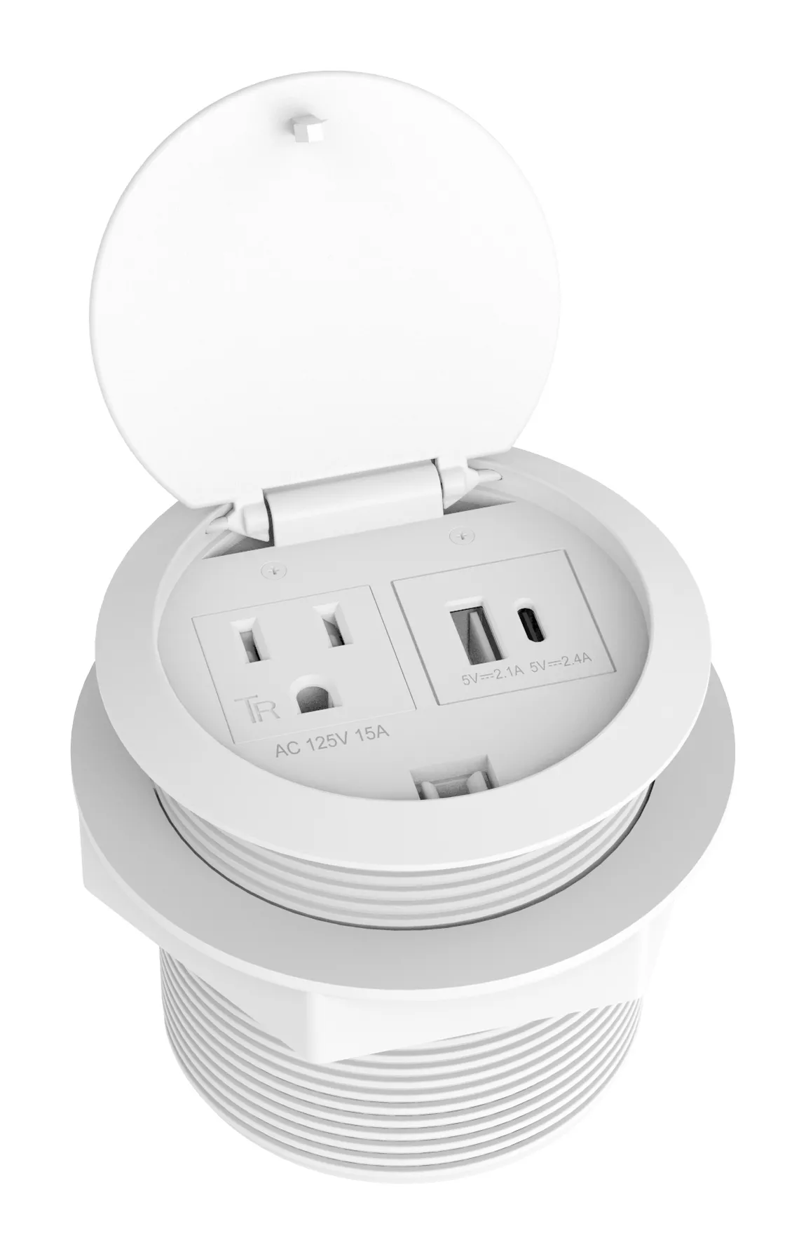 Desktop Power Grommet with USB