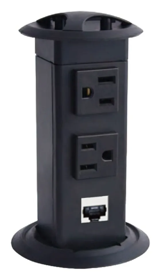 Pull-Out Desktop Power Grommet