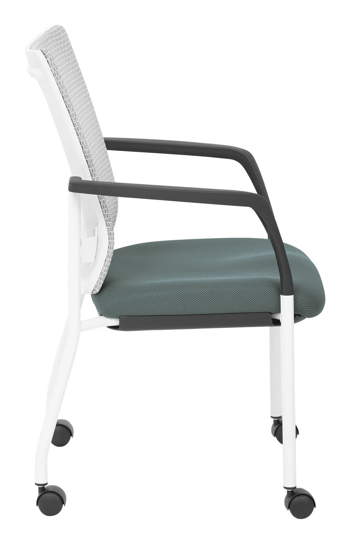 Mesh Back Guest Chair on Wheels