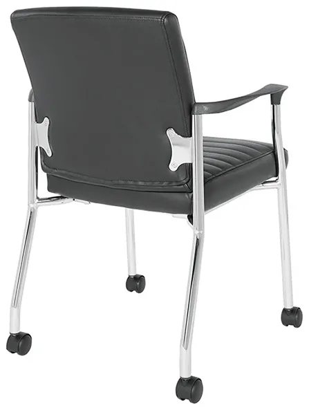Vinyl Guest Chair with Wheels