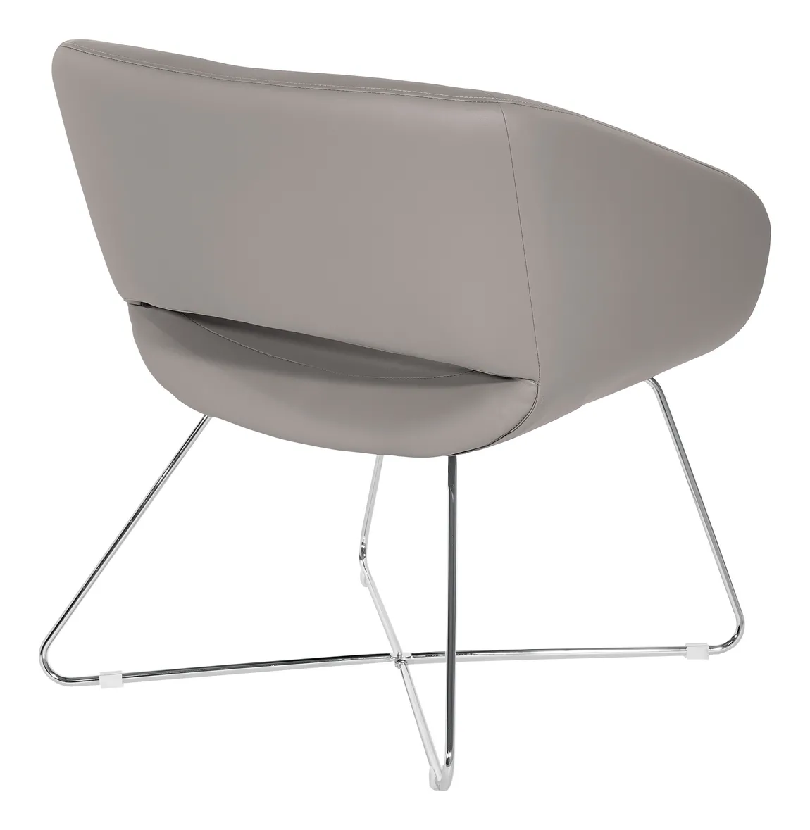 Accent Chair with Chrome Base