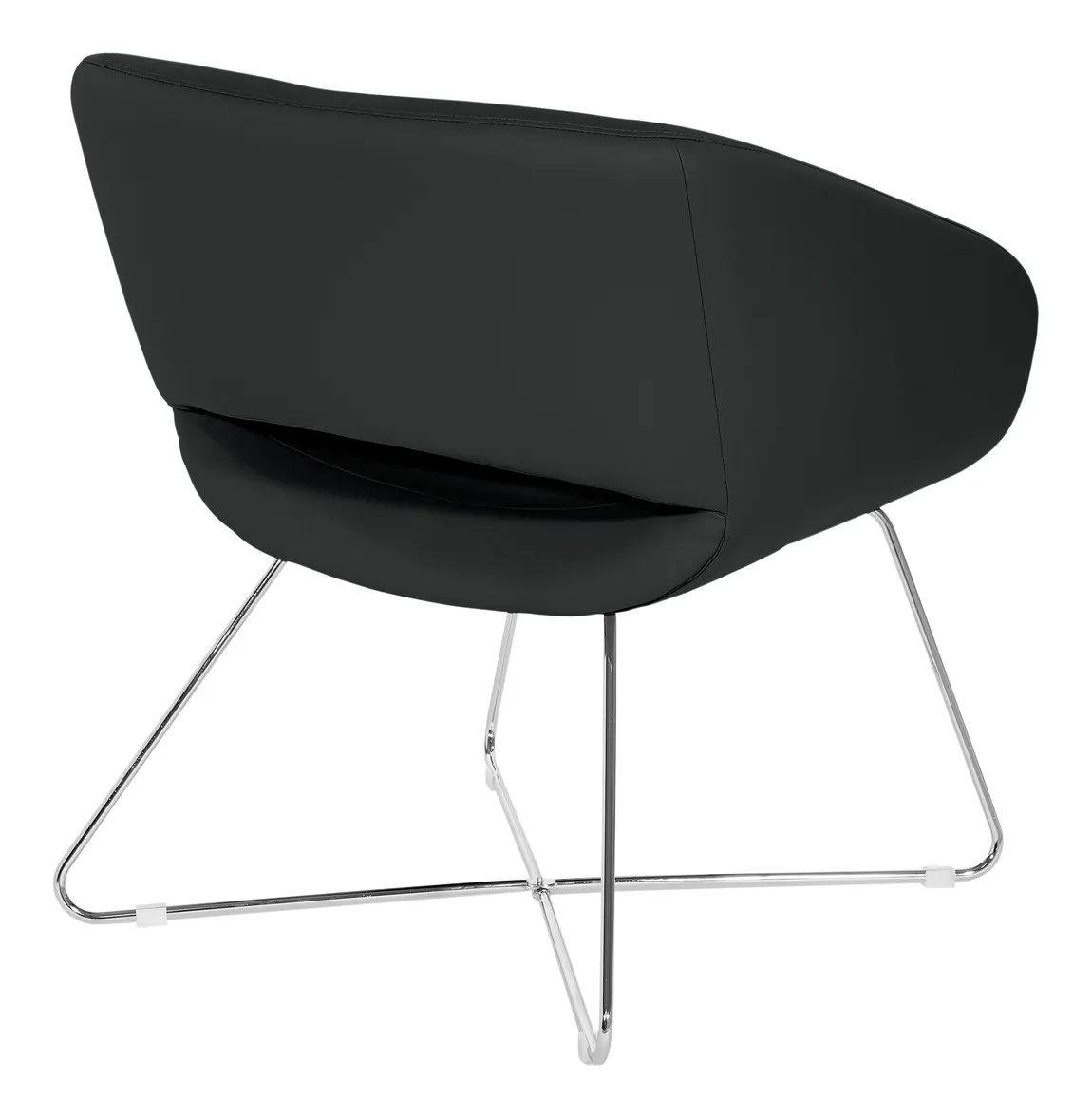 Accent Chair with Chrome Base