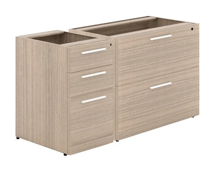 Lateral File & 3 Drawer Pedestal for Corp Design Desks