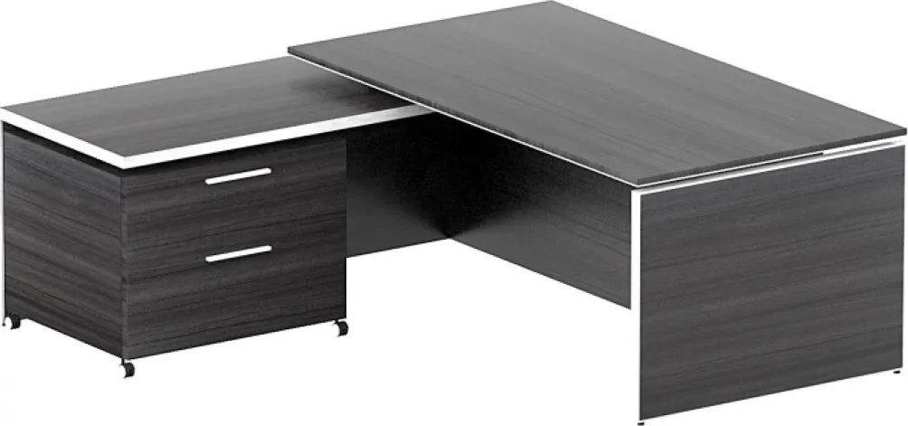 Executive L Shaped Desk with Drawers