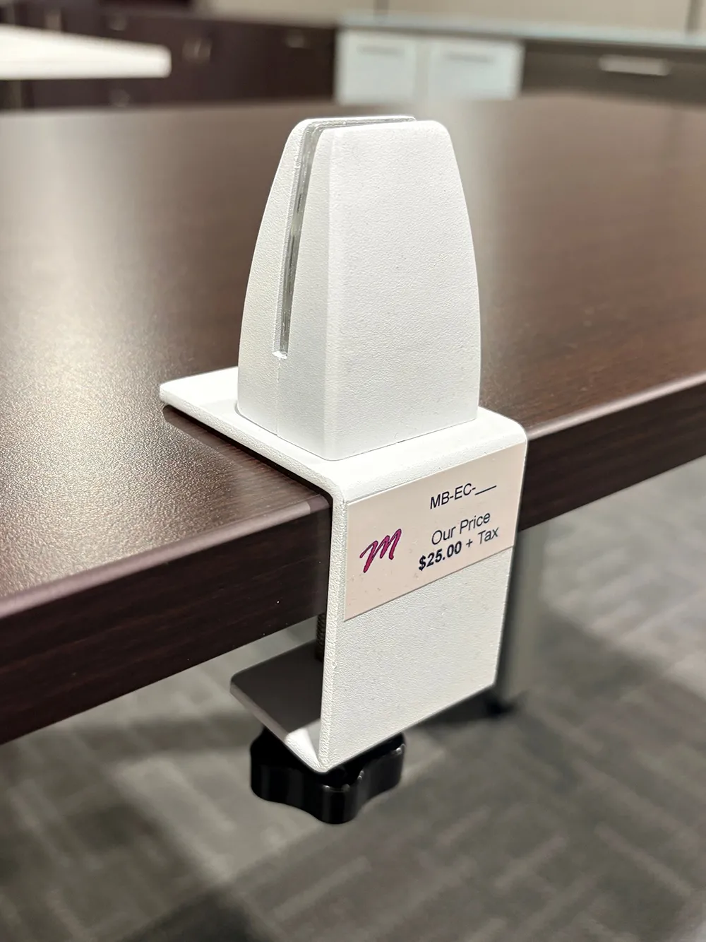 Edge Clamping Bracket - White