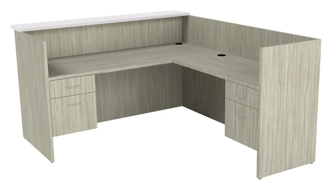 small l shaped reception desk 12