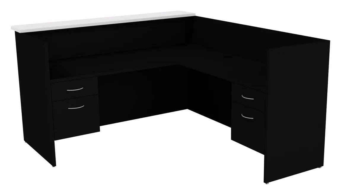 small l shaped reception desk 12