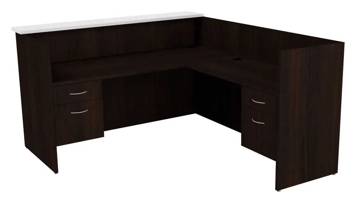 small l shaped reception desk 12