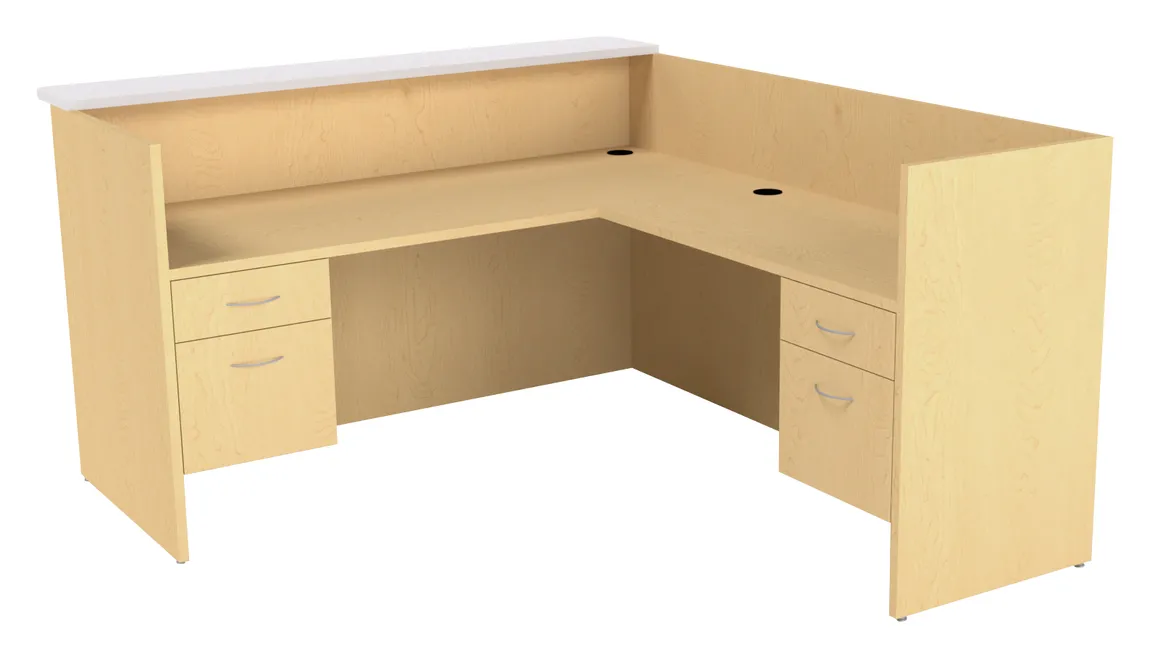 small l shaped reception desk 12
