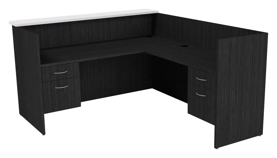 small l shaped reception desk 12