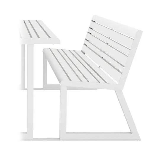 Bench with Backrest with Link to Table