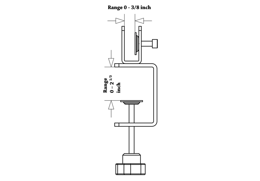 Swivel Acrylic Panel Partition Mounting Bracket (Pair)