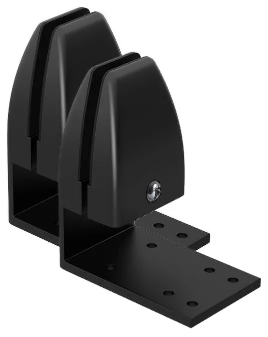 Black Under Edge Desk Mount Bracket (Pair)