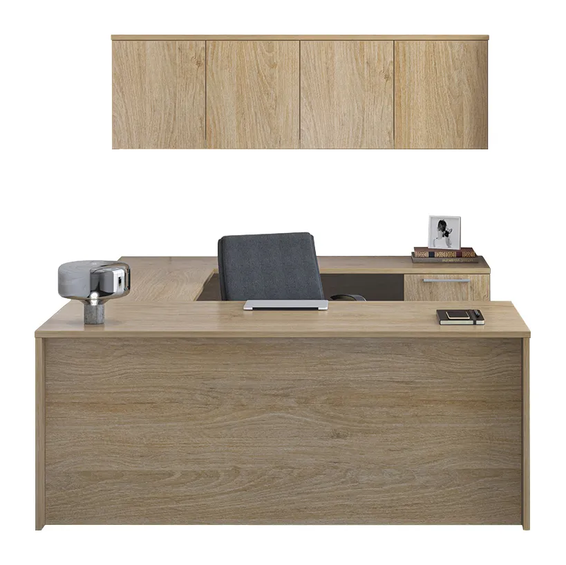 U Shaped Desk with Storage