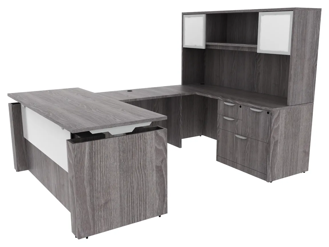 U Shaped Height Adjustable Executive Desk