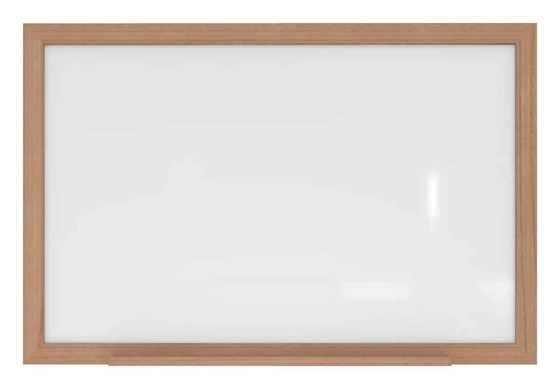 Magnetic Whiteboard with Wood Frame