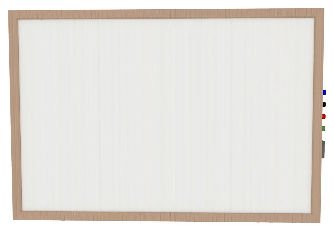 Magnetic Whiteboard with Wood Frame