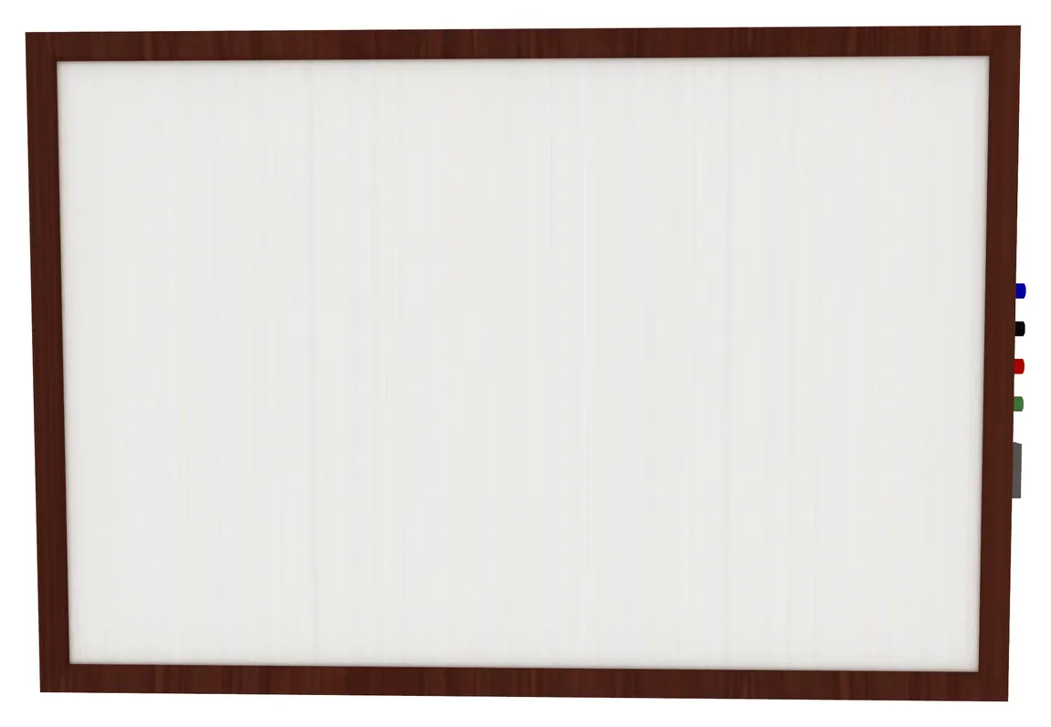 Magnetic Whiteboard with Wood Frame