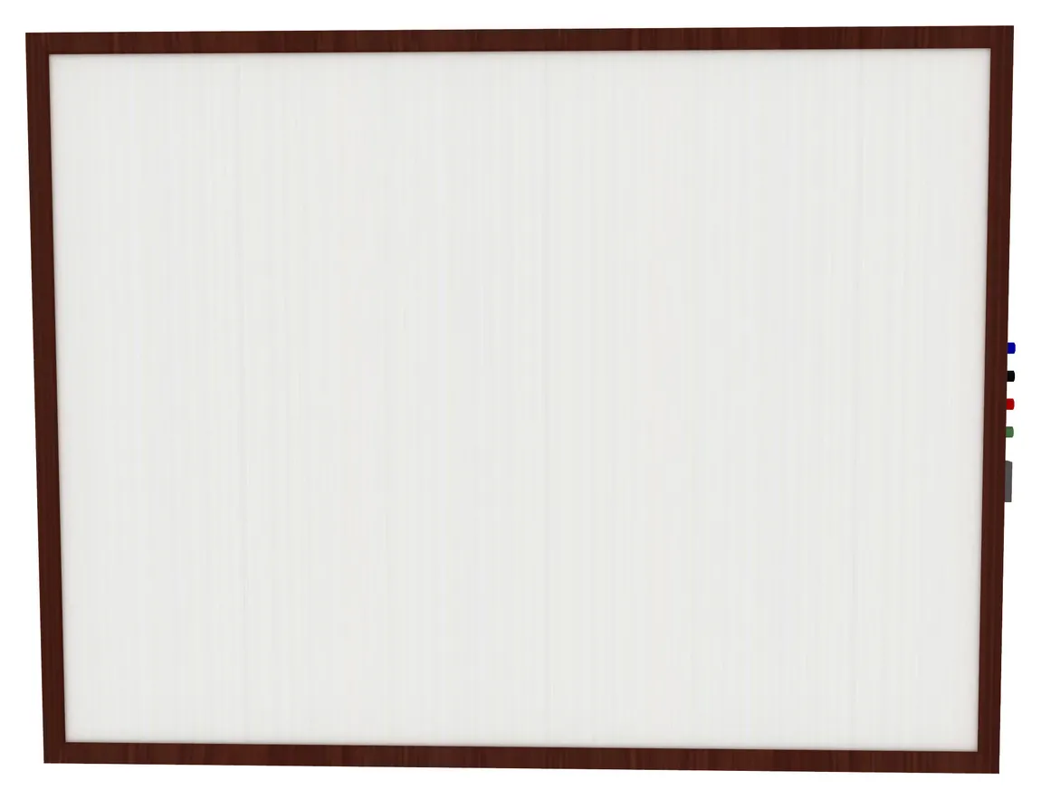 Magnetic Whiteboard with Wood Frame