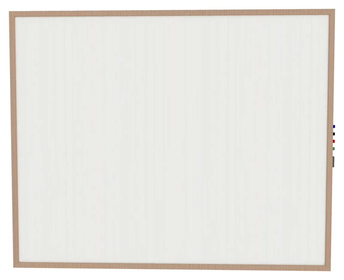 Magnetic Whiteboard with Wood Frame