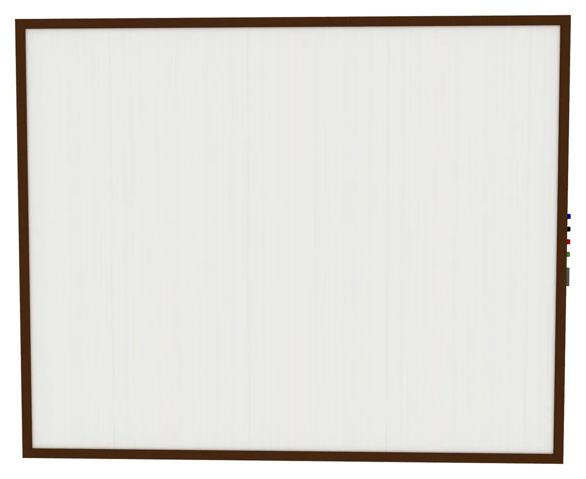 Magnetic Whiteboard with Wood Frame