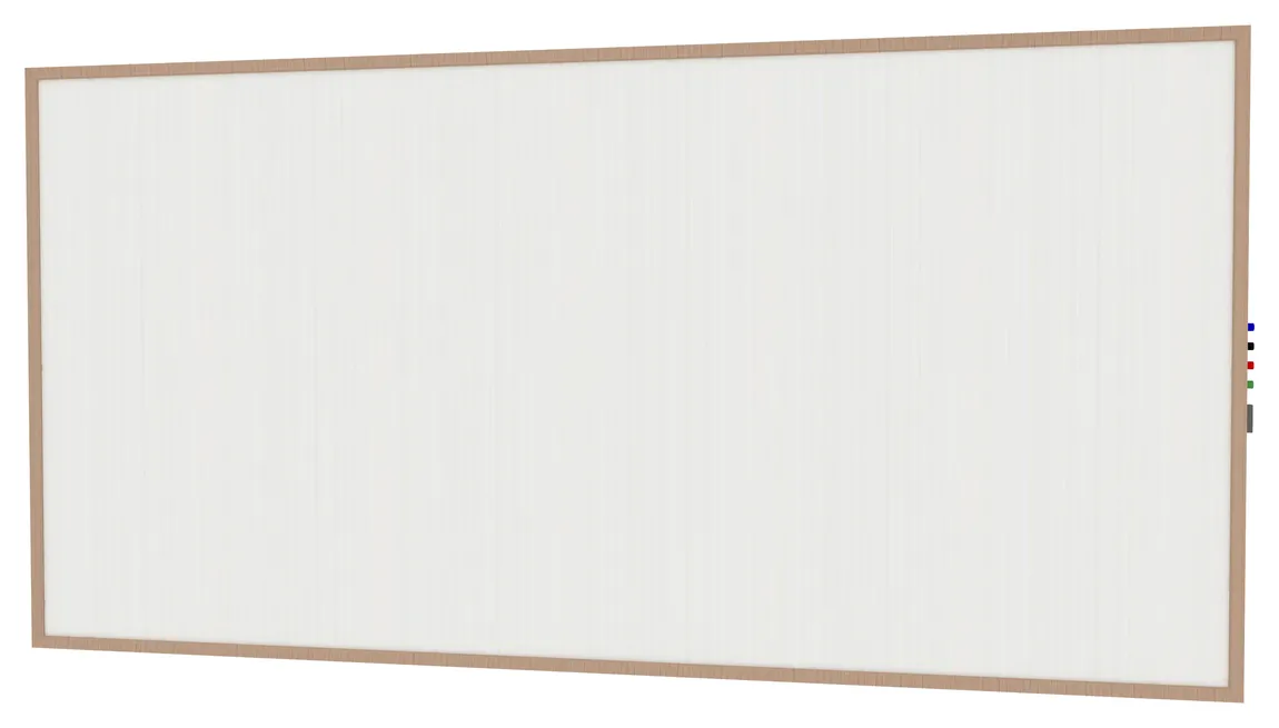 Magnetic Whiteboard with Wood Frame