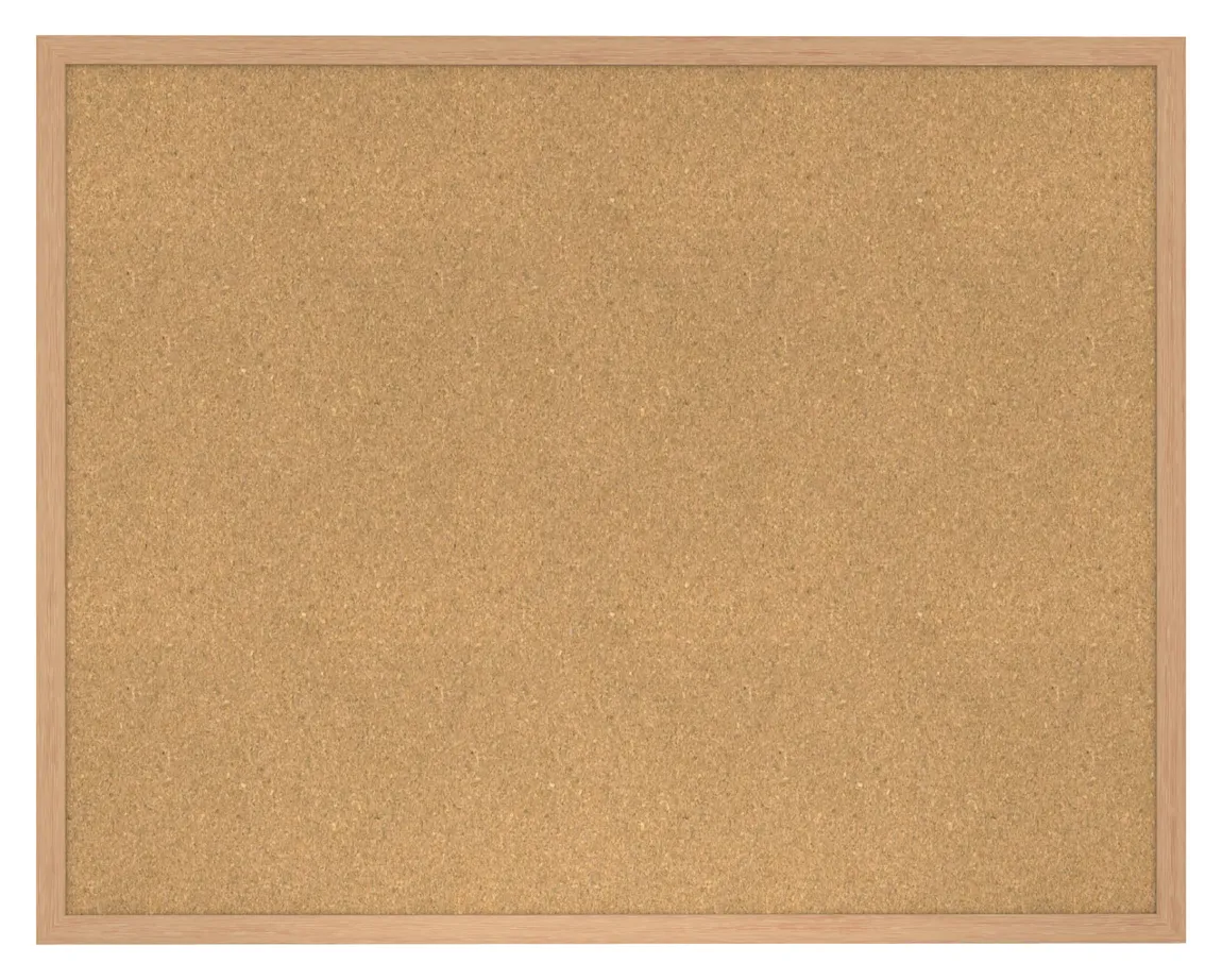 Cork Bulletin Board with Wood Frame - 84