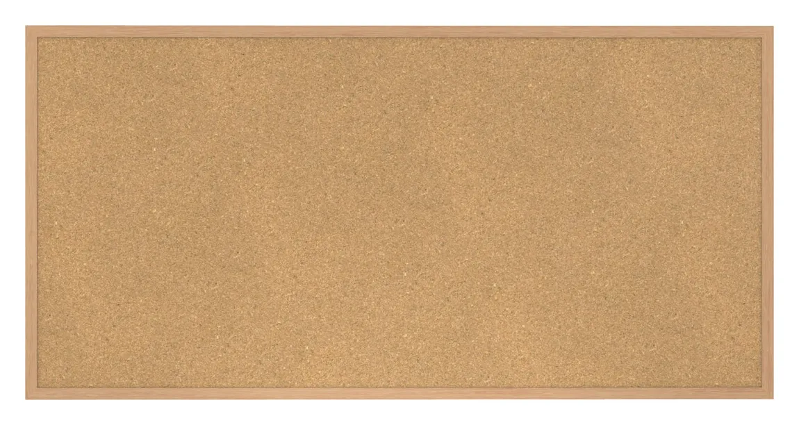 Cork Bulletin Board with Wood Frame - 96